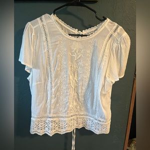 Abercrombie Open back lace shirt